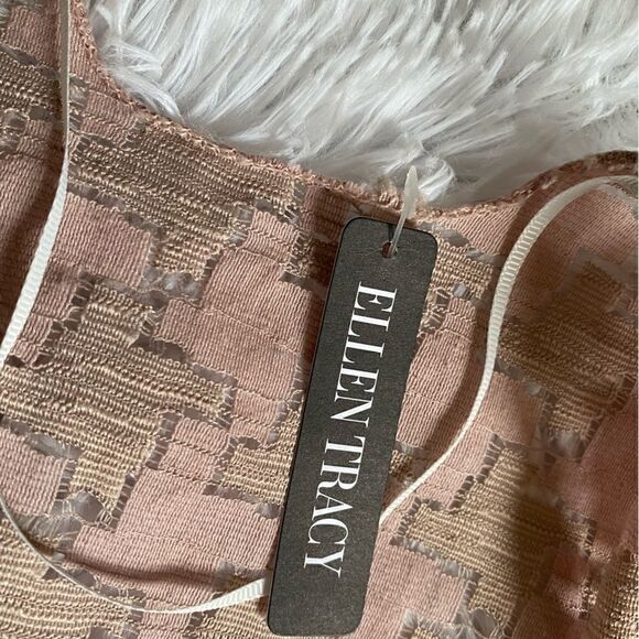 Ellen Tracy Lace Fringe Pink Kimono NEW One Size - Picture 3 of 8